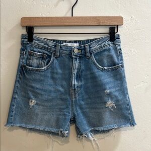 Zara Blue Denim Kids Shorts